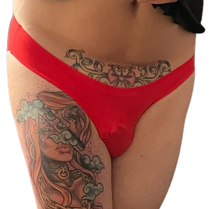 Sissy-Classic-Nylon-Panty-Red2